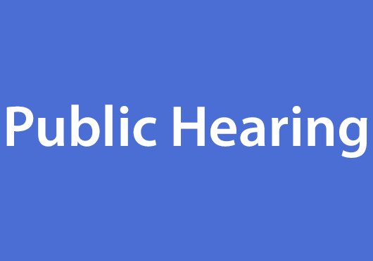 Thumbnail for the post titled: Notice of Public Hearing